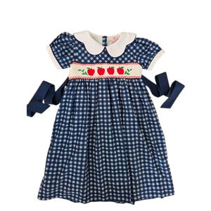 Smockingbird Back To School Apple Dress
